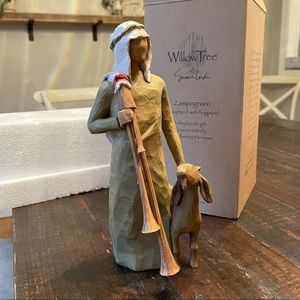 Willow Tree Zampognaro Shepherd with Bagpipe